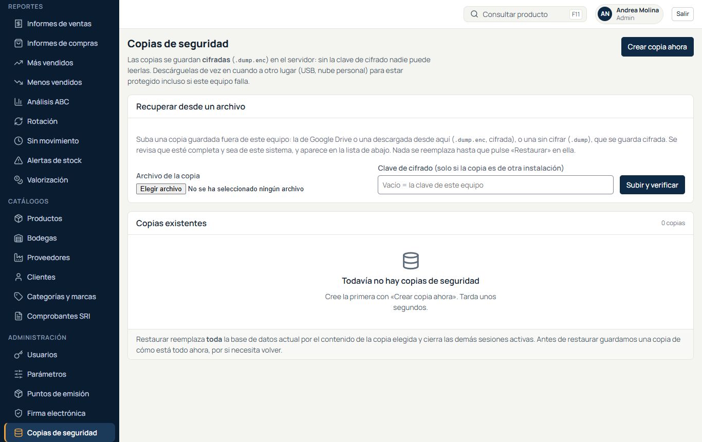 Copias de seguridad