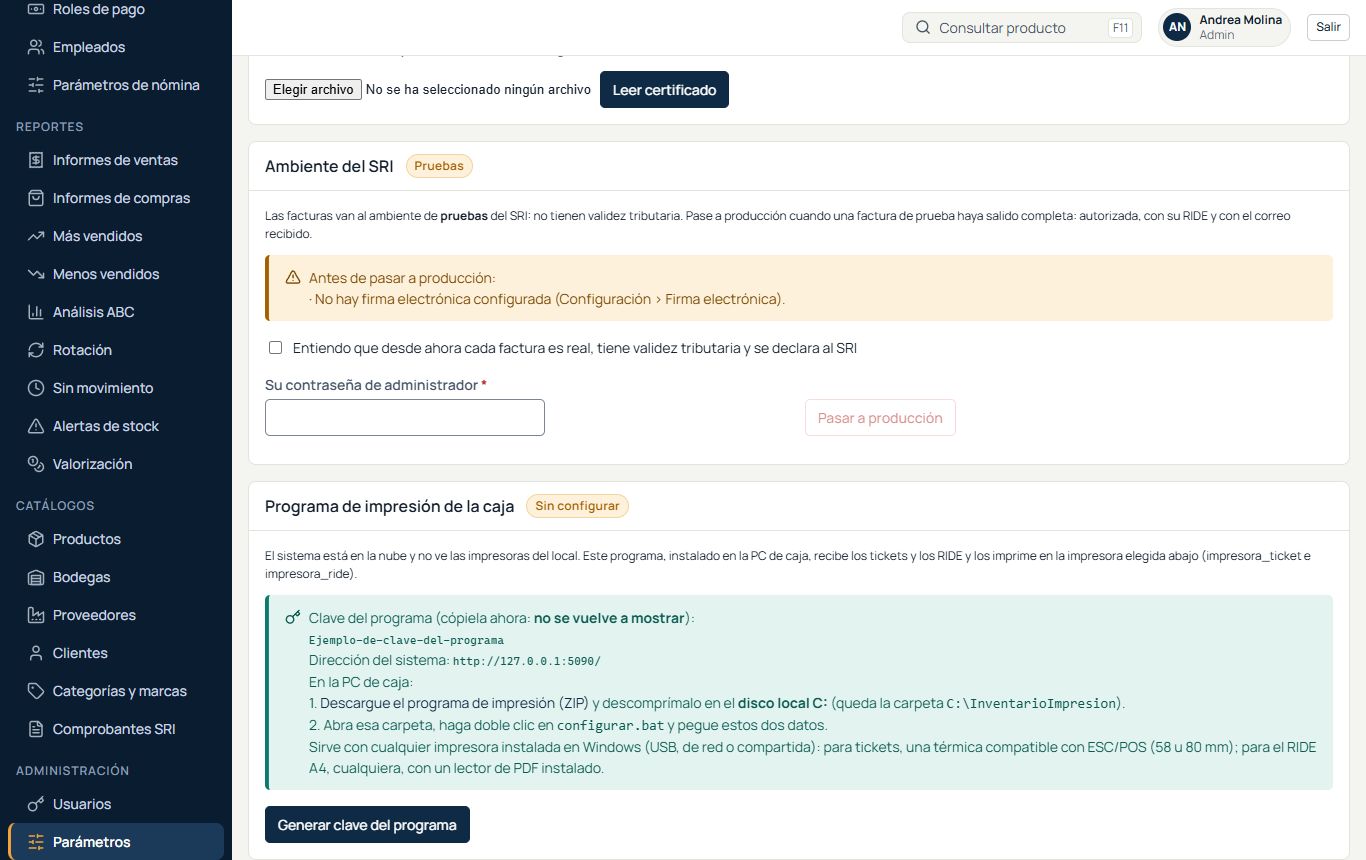 Clave del programa de impresión con el enlace para descargarlo